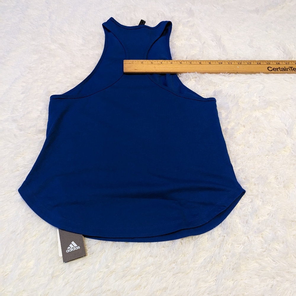 Nwts ADIDAS Women's Amer AAC Tank1 multi sport team royal blue sleeveless top - Picture 15 of 15